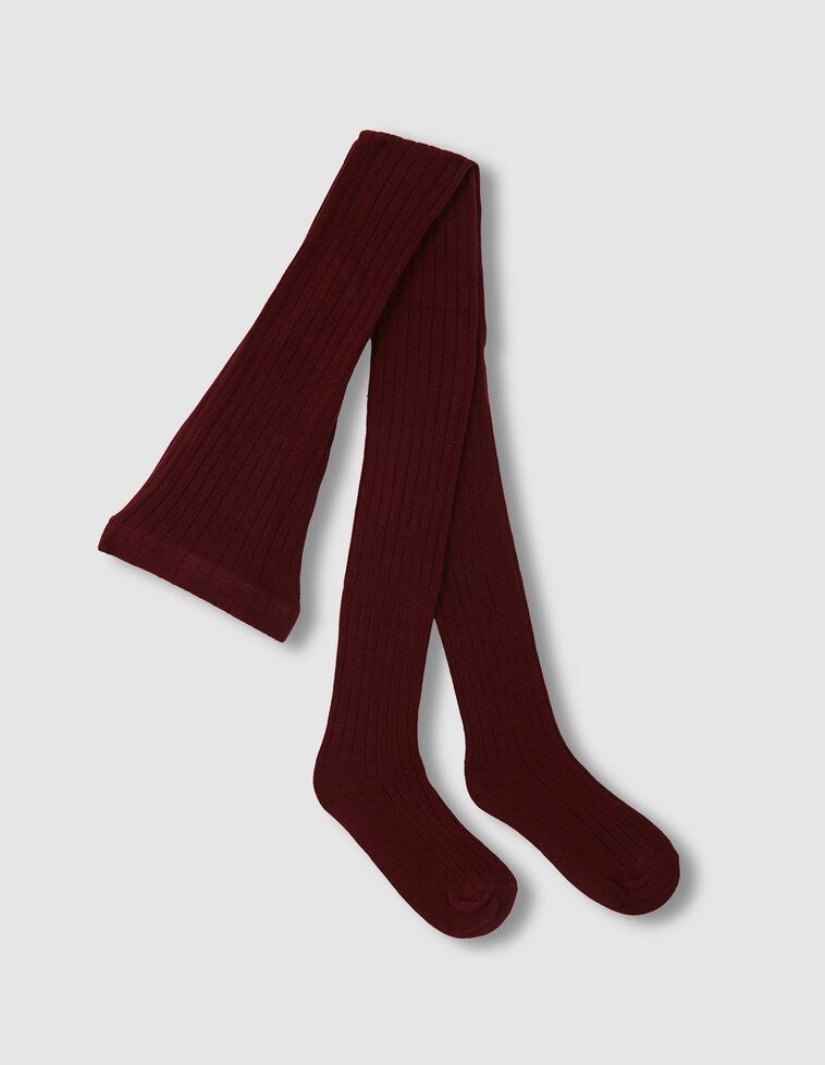 Collants básicos canelados granada