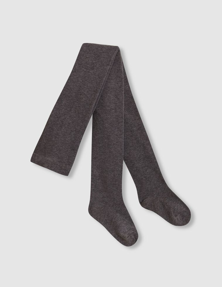 Collants básicos lisos cinza