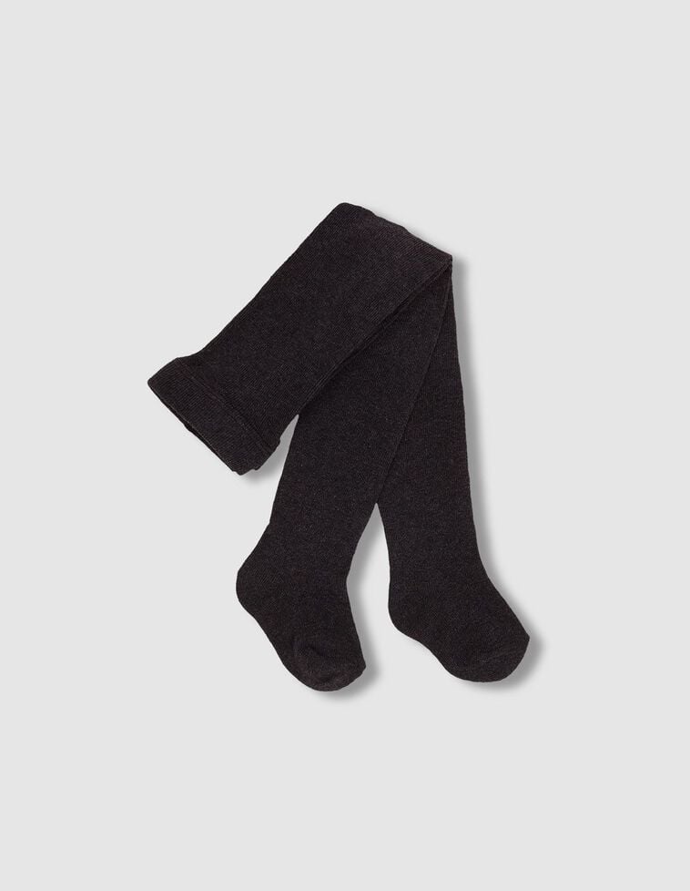 Collants básicos lisos cinza