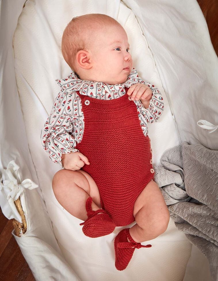 Camisa estampada em cor vermelha