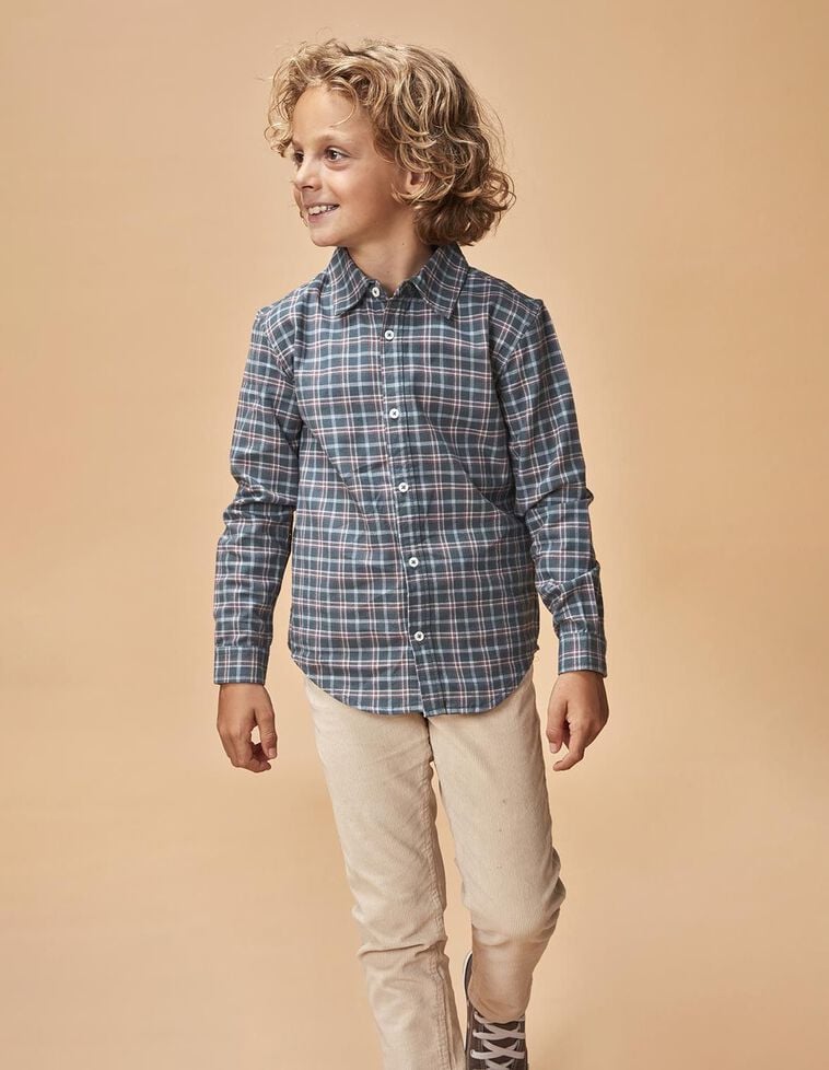 Camisa com carcela longa verde