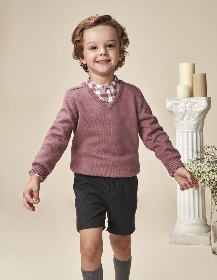 Camisola básica roxa