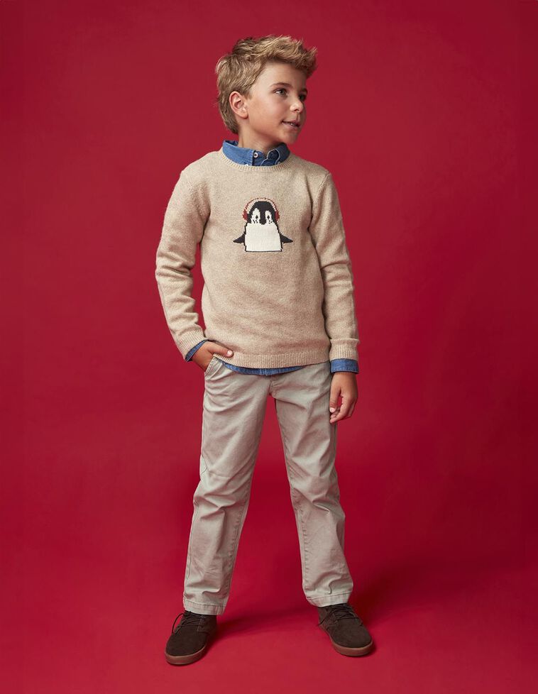 Calças chino em cinza