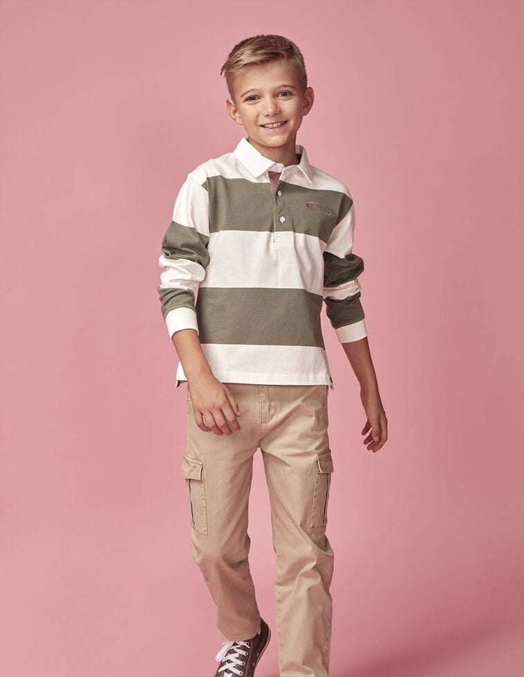 Calças cargo em pedra