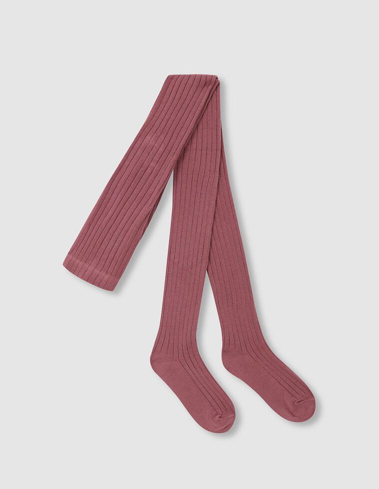 Collants básicos canelados roxos
