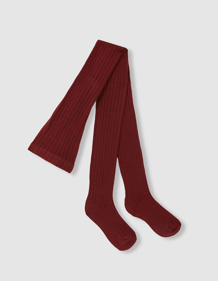 Collants básicos canelados granada