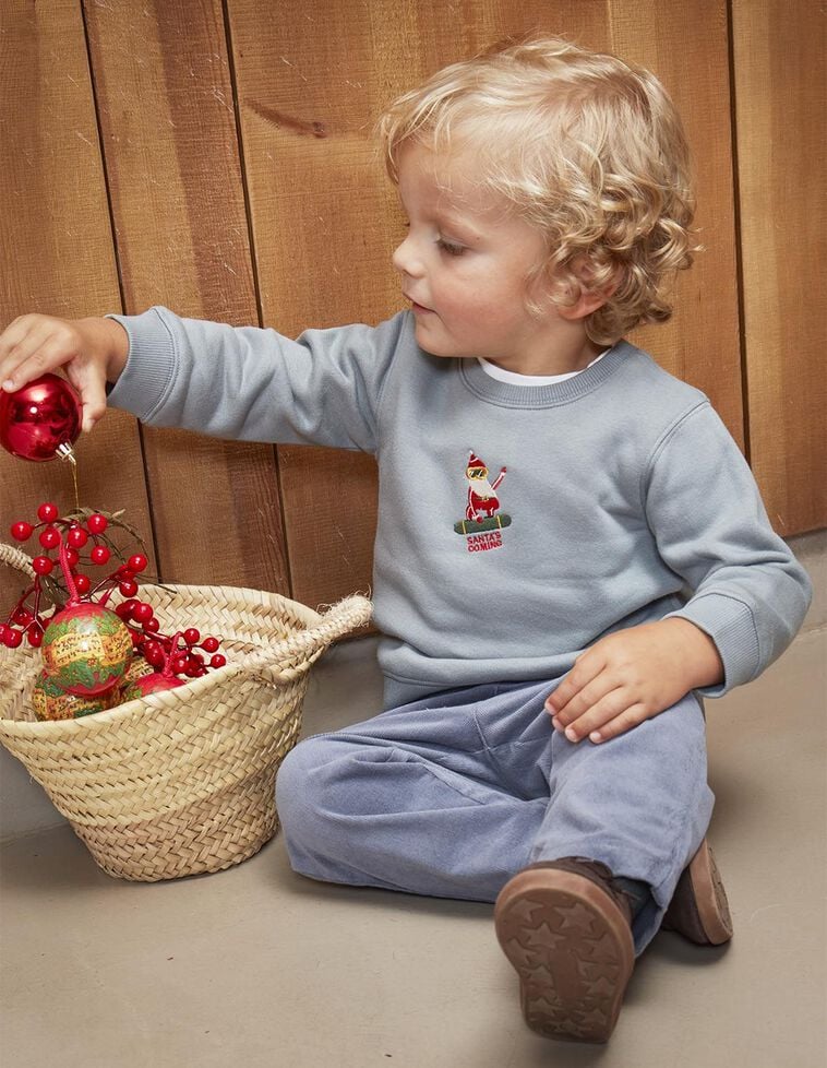 Sweatshirt edição de Natal azul claro