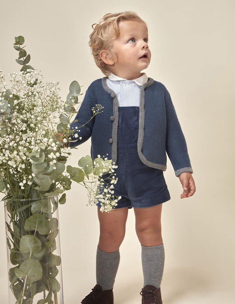 Casaco tipo austríaco azul