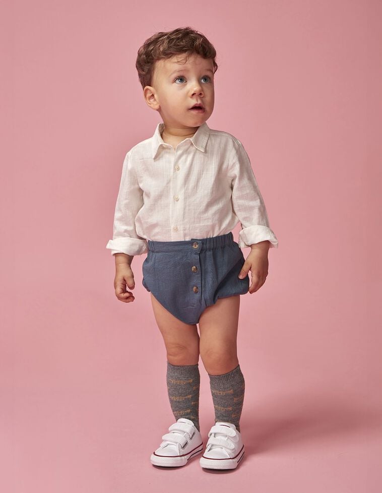 Bombacha curtas verde-petróleo