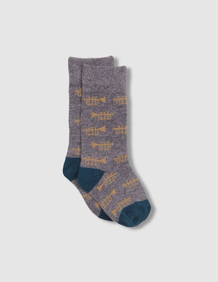 Meias trompetas cinzentas