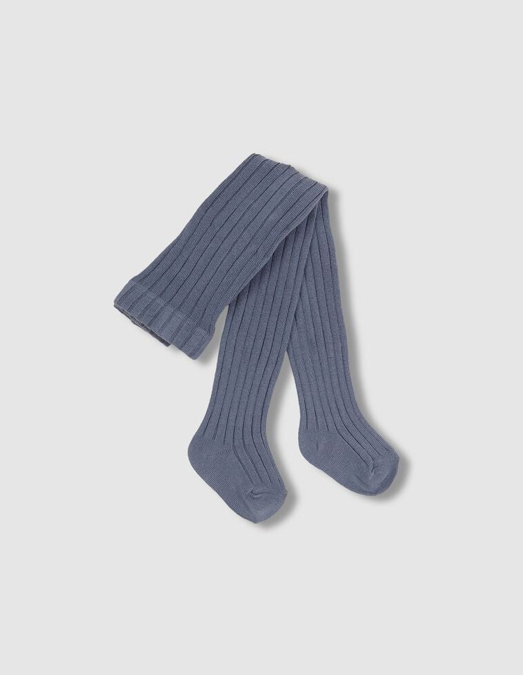 Collants canelados azuis